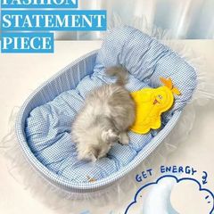 ネットセレブマカロンペットハウスオールシーズン対応かわいい小型犬スリーピングマットスポンジ猫ハウス犬小屋