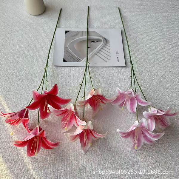 3-head 3D lily artificial flower table decoration wedding wedding…