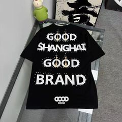 秋季新款高品质美式潮流时尚百搭小众设计感轻奢男女同款短袖T恤