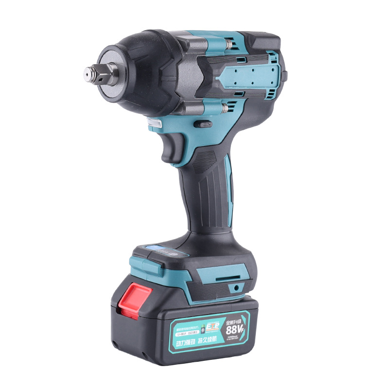 Inicio pequeña llave de impacto de torsión grande batería de litio cañón de viento eléctrico sin escobillas llave de batería de litio de impacto gran par al por mayor