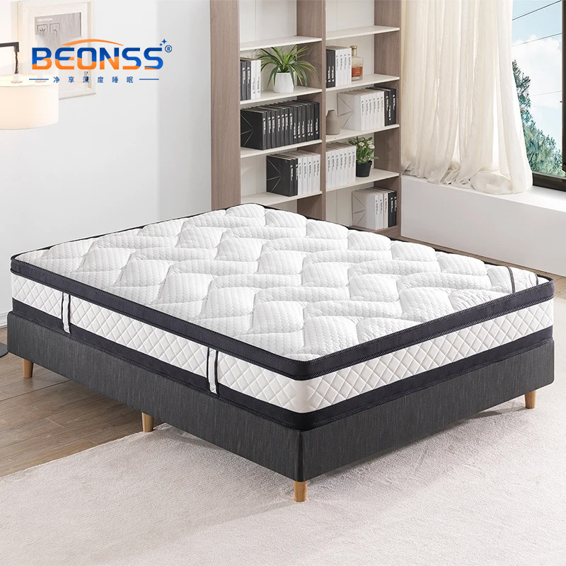 Memory foam hybrid full mattress, long-lasting support pocket inner spring for sports isolation and decompression