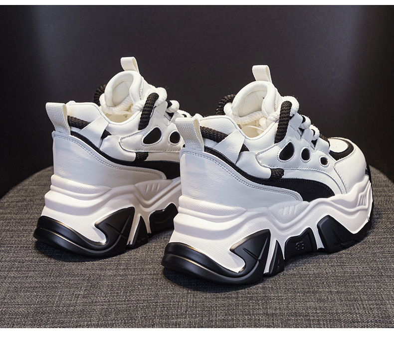 Giày sneaker nữ đế xuồng tăng chiều cao, dáng chunky đế dày thoáng khí, phối màu đa dạng — M2516-2 đen trong suốt lưới, M2516 kaki một lớp bên trong, M2516-1 trắng be lót nhung, M2516-1 màu đen lót nhung chi tiết 37