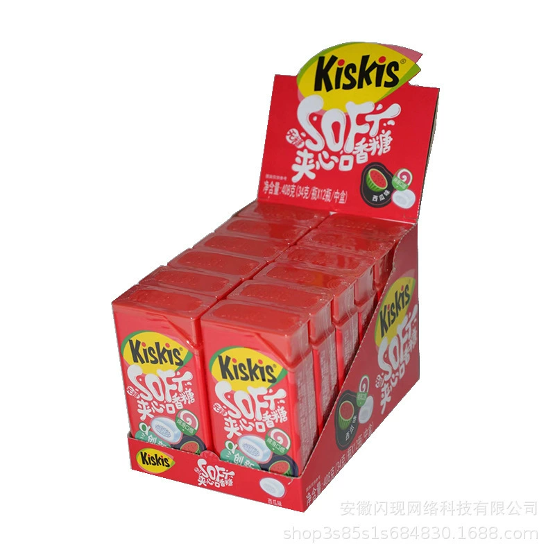 酷滋 KisKis34g жевательная резинка инновационные слова любви бумага рисунок техника ксилитол гладкий вкус интернет-знаменитость сахар