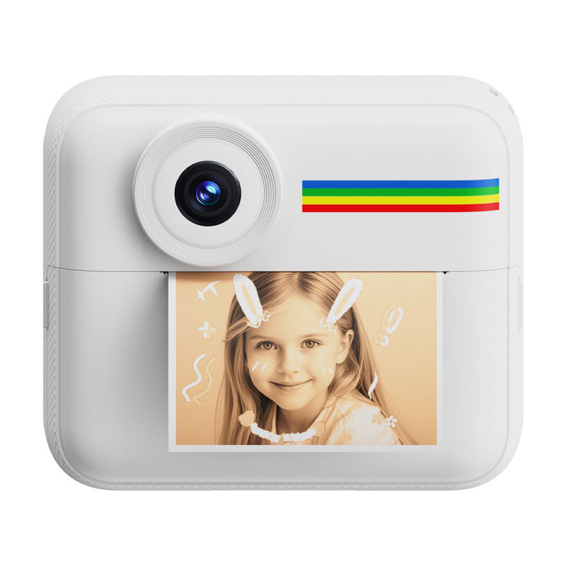 K22 Printing Camera - White [Upgraded Self-Adhesive Printing Paper]