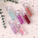 Cross-border Foreign Trade Explosive Small Man Waist Transparent Water Drop Square Tube Lip Oil Temperature Change Lip Honey Neutral Customizable Internal Material