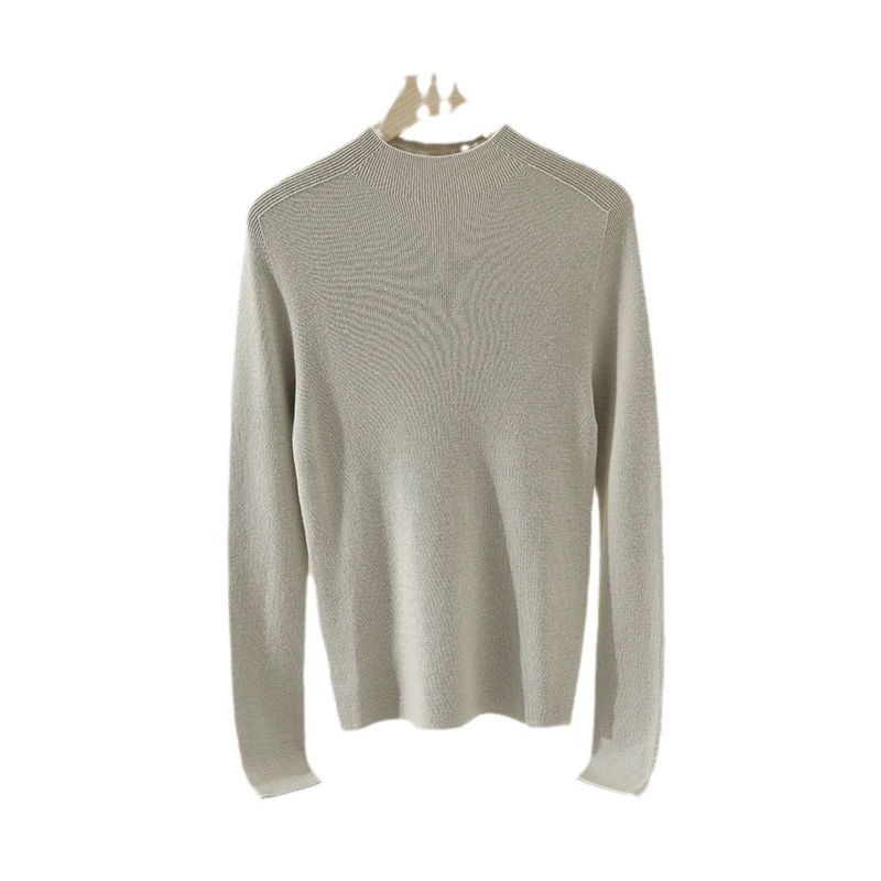 Кашемировый свитер 90S Merino, 48 шт., ультратонкий, машинная стирка, бесшовный, длинный рукав, красная основа