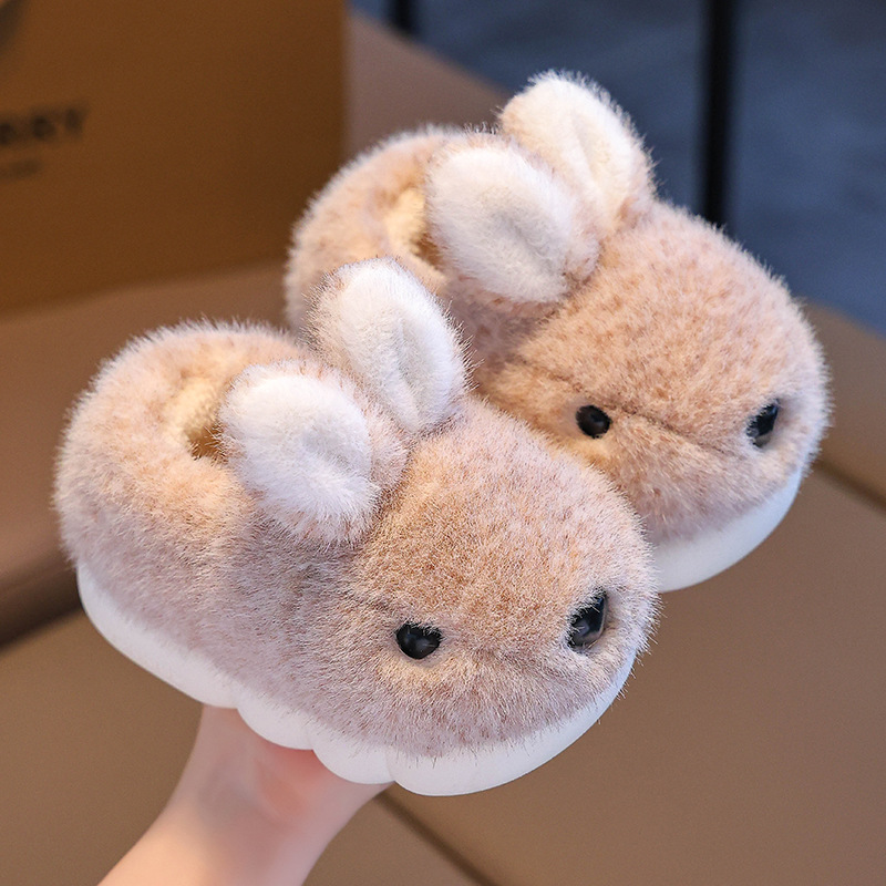 2025 nuevas zapatillas de algodón para niños de invierno para niños, niñas y niñas calientes y terciero para padres e hijos en casa bolsas de zapatos de algodón