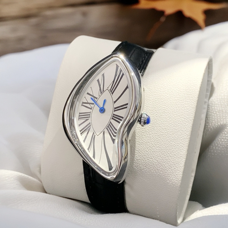 Watch Classification Business Streetwear Solid Color Butterfly Double Snap Quartz Watch