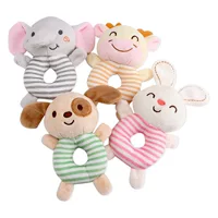 TOLOLO с круглой рукояткой Baby O-Bell Успокаивающая игрушка с животными детская Успокаивающая ручная кукла