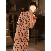 Платье-тост Cheongsam, свадебное и помолвочное платье невесты, элитное свадебное платье в китайском стиле, женщинам можно носить осенью.
