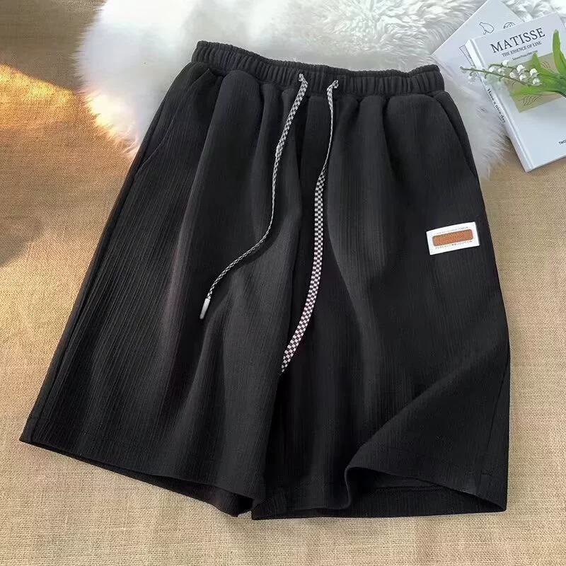 Пляжные шелковые шорты Tide для отдыха, летние тонкие мужские универсальные штаны свободного кроя