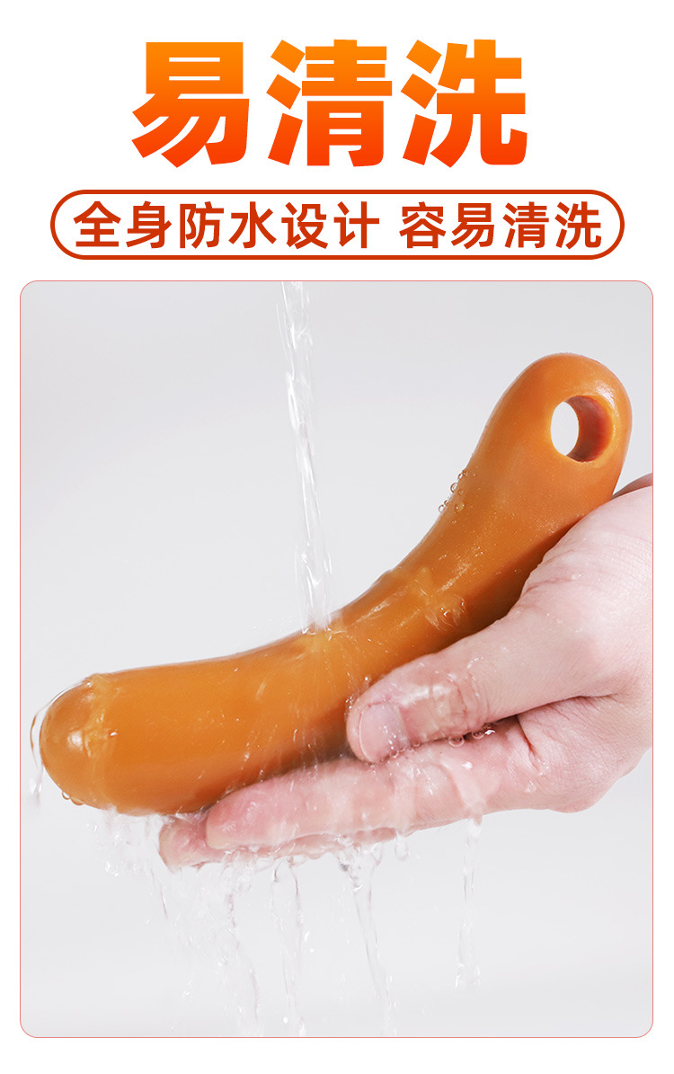 Liquid Silicone Anal Plug, Flesh Tone, Adult Anal Toy — detail image 11