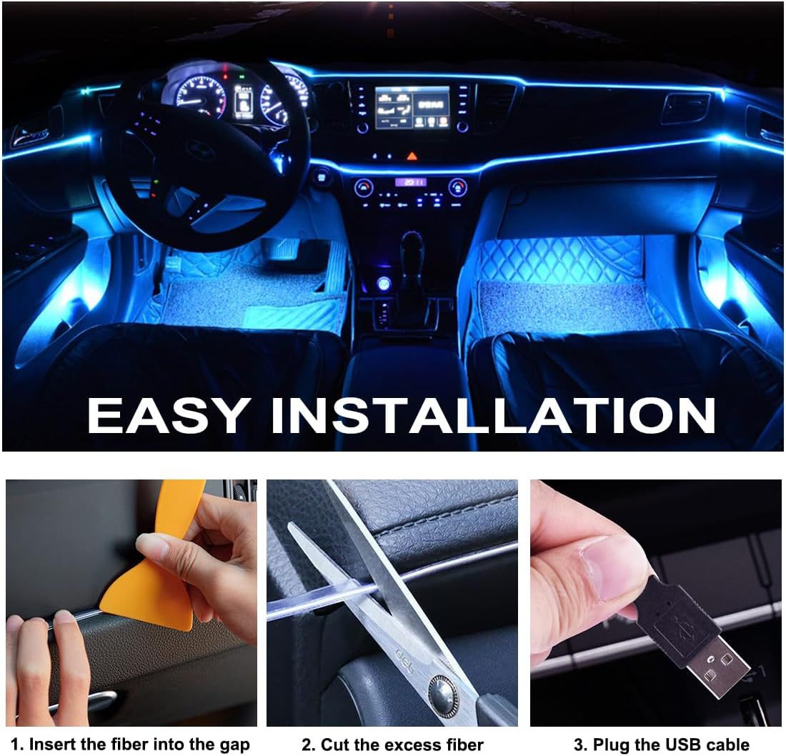 Source Factory Led Car Ambient Light USB Connector Rgb Interior Decoration Light Strip Large Quantity, Excellent Price
