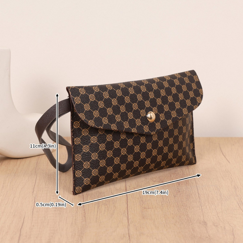 Bolso de Mano Tipo Sobre Retro de PU con Cierre Magnético para Uso Diario image 2