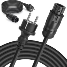 廠家直銷 直插歐規插頭 橡膠電源線 P44插頭配光伏  BC01逆變器