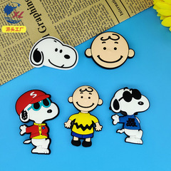 Cute Cartoon Anime Snoopy Fridge Magnets, 3D Magnetic Epoxy Patches—Kids' Creative Magnetic Stickers Wholesale