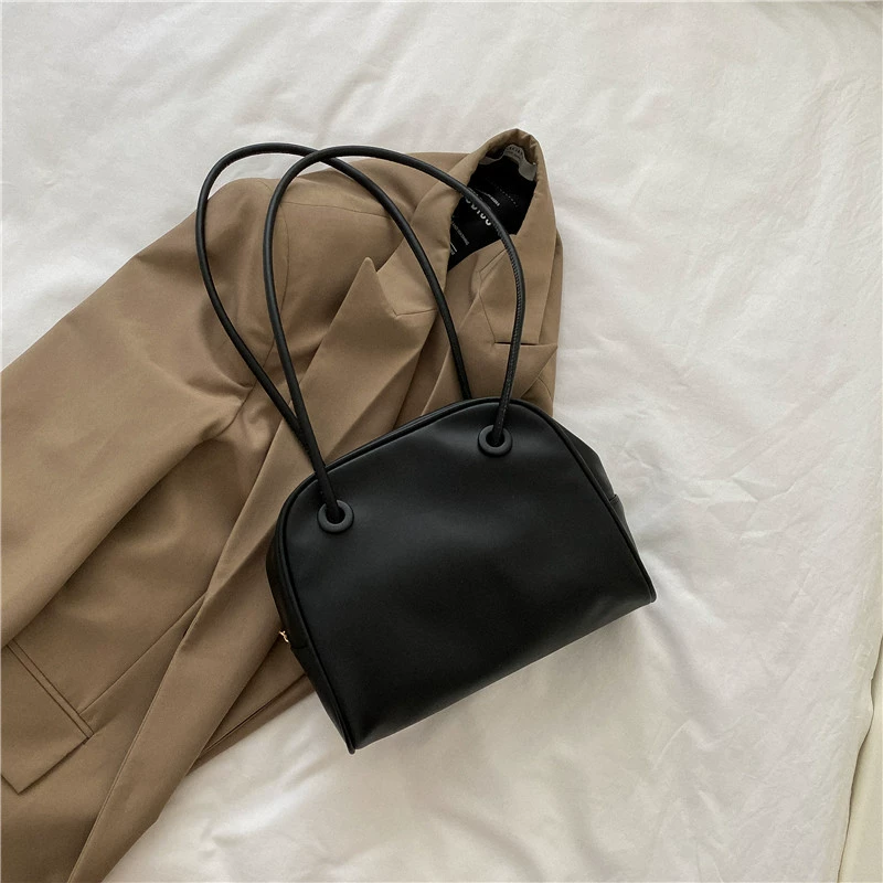 Shoulder Bag, Retro One-Shoulder Korean Style, Roomy Everyday Tote 28×10×20 cm