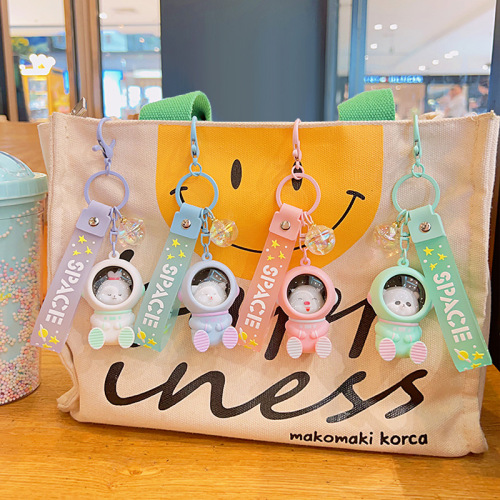 Starry Sky Keychain Cute Creative Glowing Gift Wholesale Schoolbag Hook Couple Bag Accessory Car Keychain