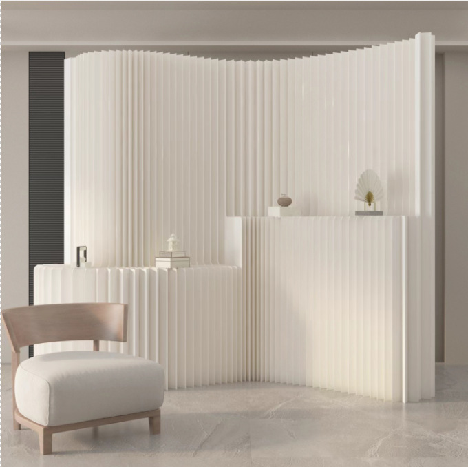 Pantalla de papel, partición, cabina, pared, salón de belleza, pared de fondo, porche móvil plegable, deflector de ventana de sala de estar