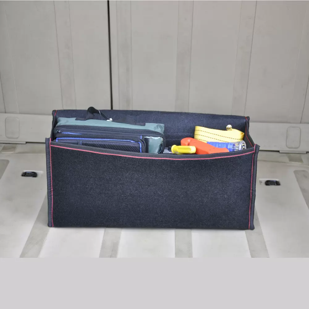 加工定制车载收纳箱毛毡布汽车后备箱地毯包储物箱毛毡工具收纳袋