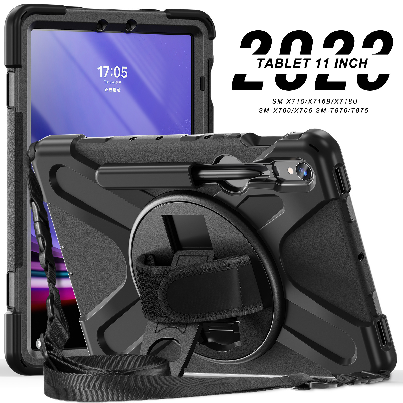 适用三星Tab A11/A9PLUS平板保护套海盗王防摔背带S10Ultra保护壳