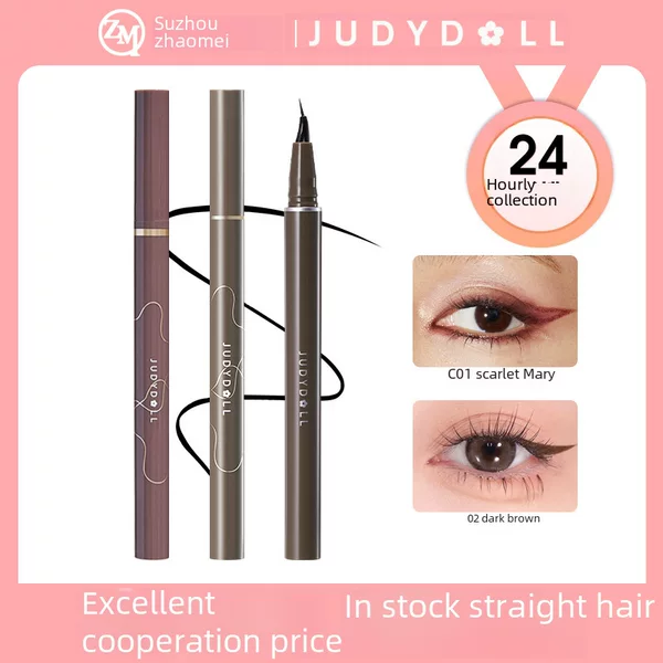Authorized Judydoll Orange Precision Eyeliner Liquid Pen, Ultra-Fine Quick-Dry Fine Eyeliner Pen, Popular Makeup Product Source