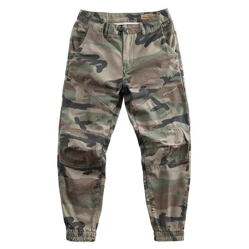 Cross-Border American Retro Camouflage Work Pants for Men, Tapered Casual Long Pants, Camouflage Pants, Men's Jogger Pants Wholesale