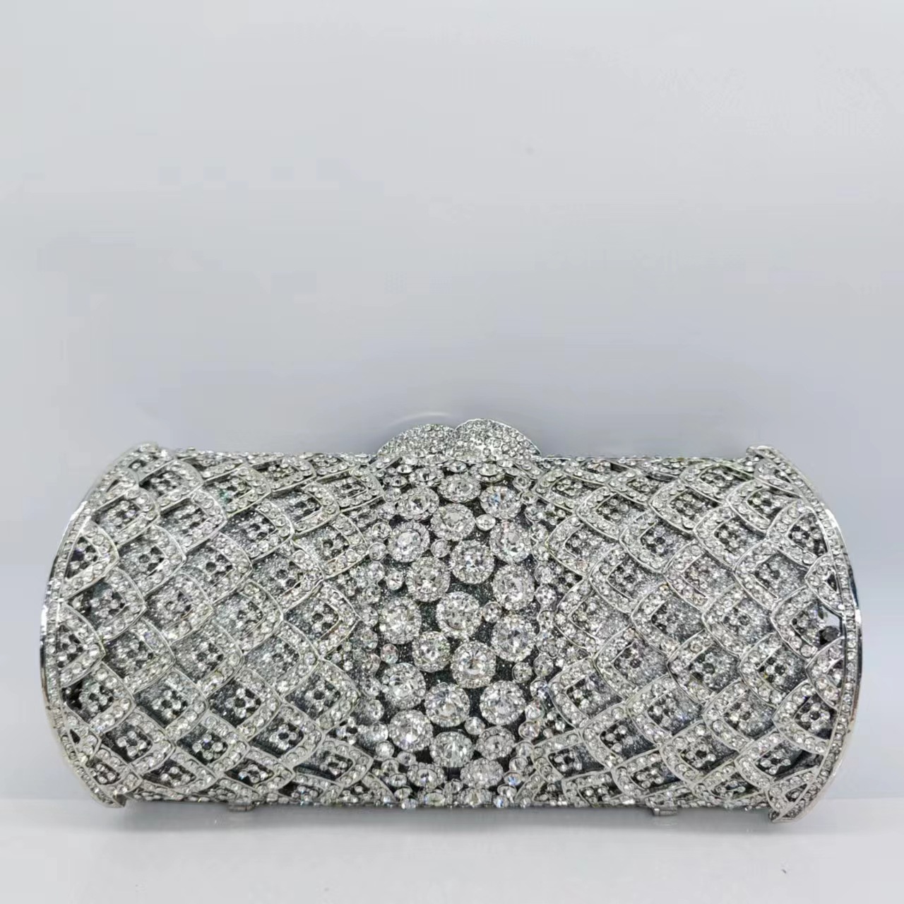* Cross-border nuevo metal hueco con diamantes bolso de mano ropa de fiesta bolso de cristal bolso de mujer