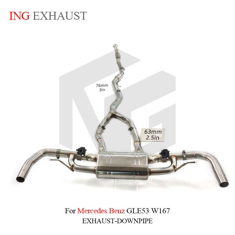 Suitable for Mercedes-Benz GLE53 W167, with silencer valve pipe