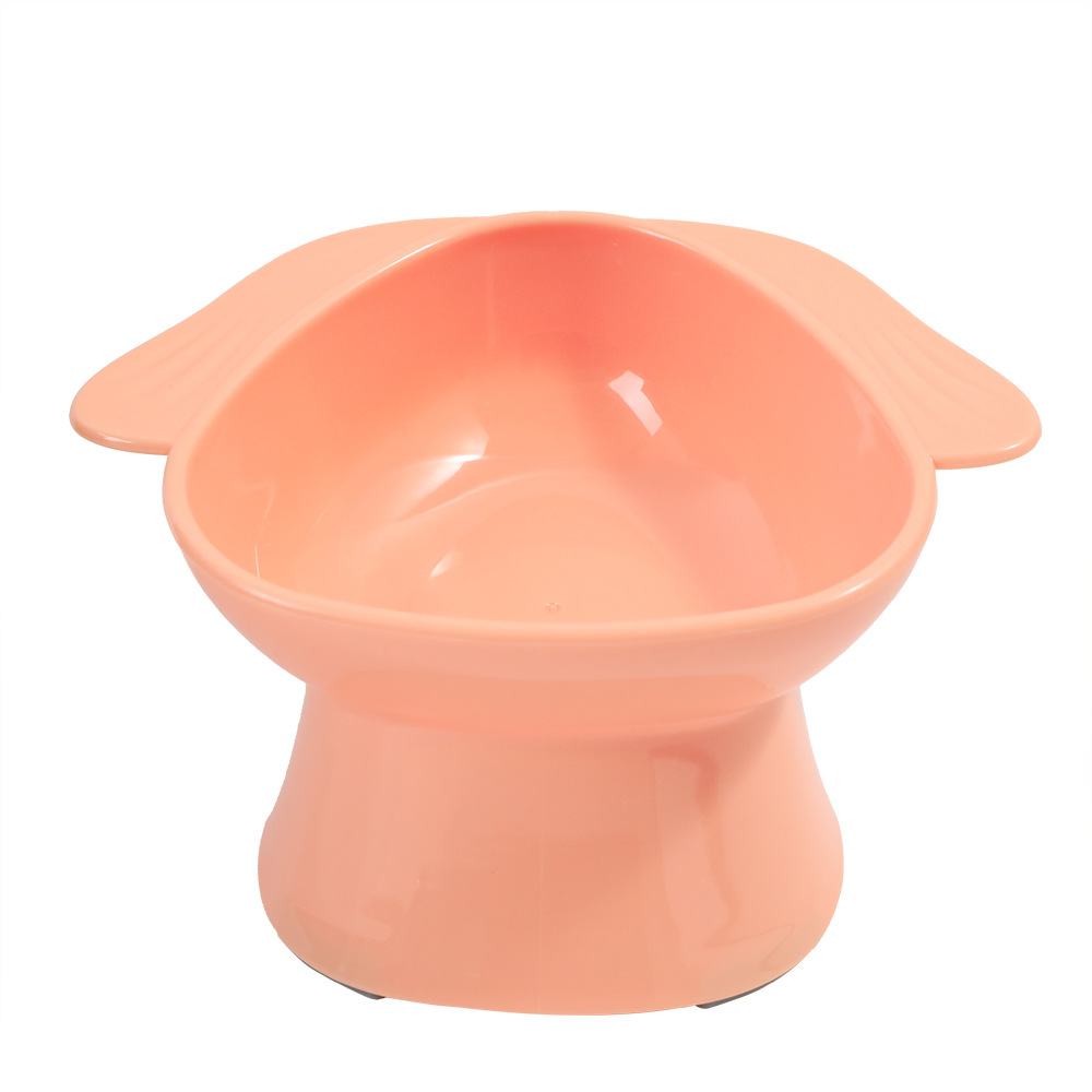 Hawo Beagle Tazón para gatos Tazón de agua de plástico Material PP Tazón para mascotas de boca inclinada para gatos Tazón para comida para perros Tazón para perros anti-volcado