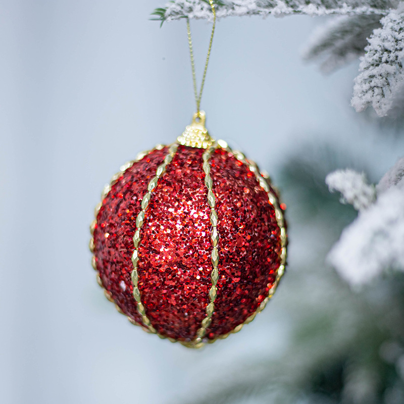 8m3 Rojo Dorado BOLA DE Navidad decoración de Navidad suministros centro comercial hogar árbol de Navidad colgante bola colgante