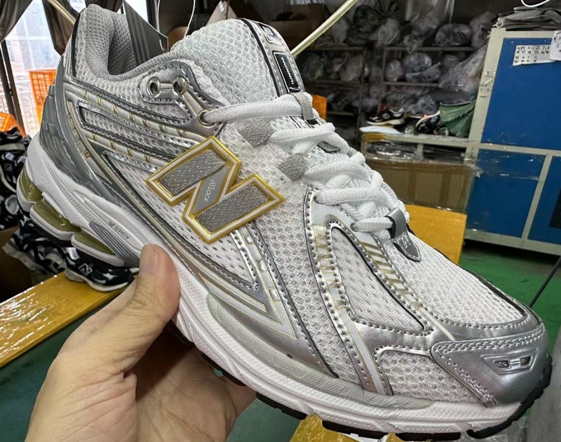 莆田ランニングシューズ NB1906 ホワイトシルバー通気性液体銀増強ダッドシューズ男性と女性のカジュアルスポーツシューズファッション|undefined
