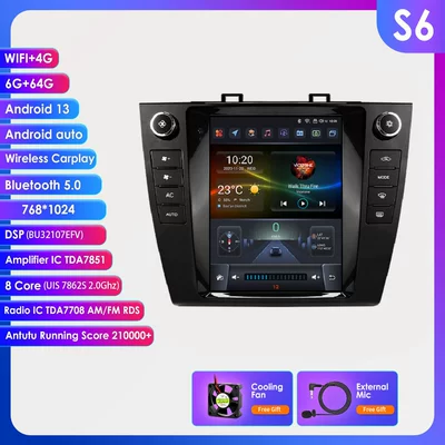 for 15-19 Subaru Outback: DVD Navigation - 664g-wifi4glte-version-7862-carplay-eight-core-97inch-suitable-for-15-18-subaru-outback