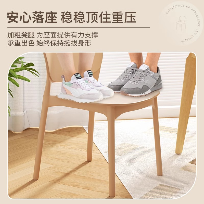 Silla de comedor plegable silla de ocio para adultos silla de asiento confortable taburetes de plástico silla de respaldo simple silla de comedor doméstica