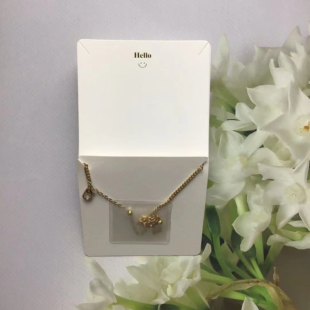 1 Pieza Estilo Simple Fiesta Banquete Autofoto Color Sólido Tarjetas De Embalaje De Joyería display picture 2