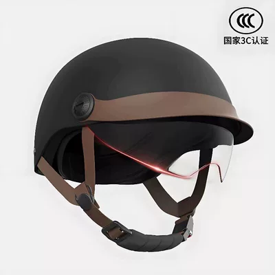 Motosiklet kaskı (dəbilqə) – children's helmet - cloud-carbon-black-high-definition-protective-inner-lens-sun-protection-visor-3c-certified-retro-and-trendy
