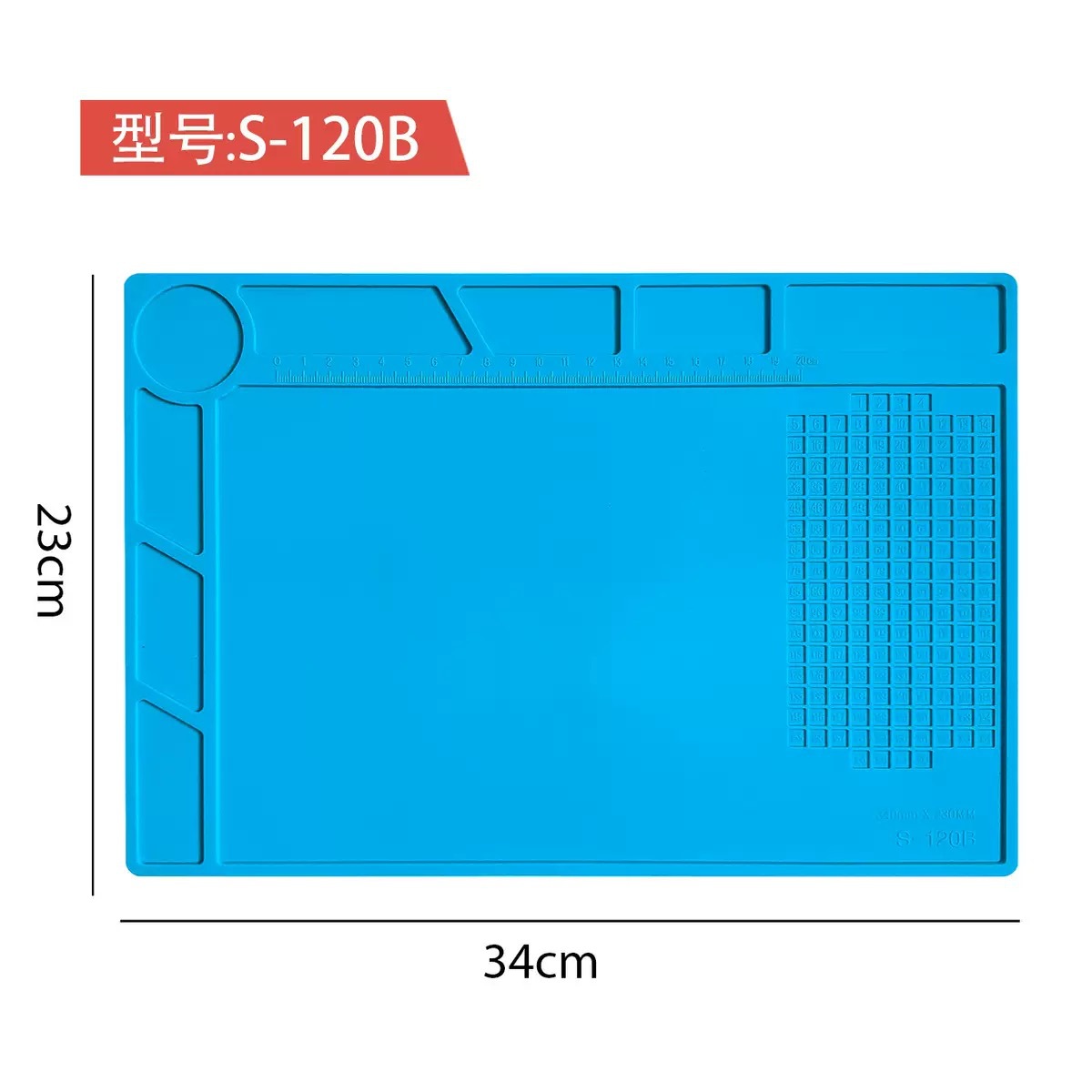 Mobile Phone Digital Digital Repair Pad Motherboard Ic Thickeneded Magnetic Anti-Slip Anti-Static High Temperature Resistant Multi-Functional Silicone Pad