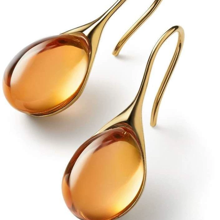 Каменная вставка серьги 'Cat's Eye' европейский стиль, прямые продажи завода, фиолетовый или шампанское