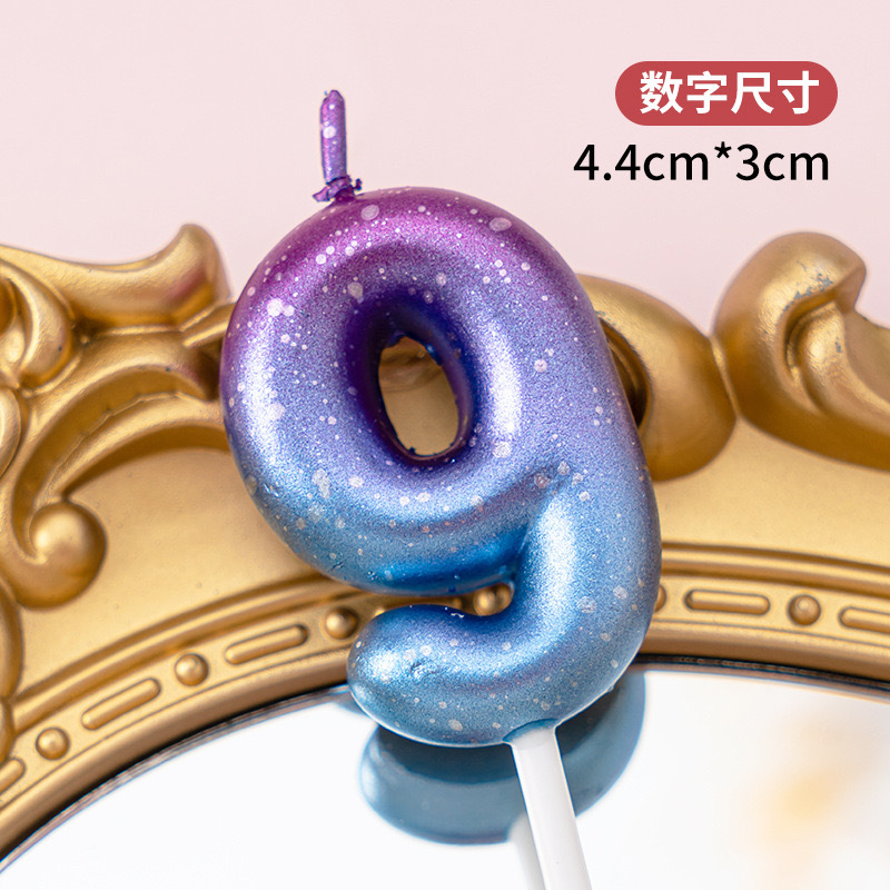 Una variedad de velas digitales transfronterizas, pastel de cumpleaños, oro, color dorado, color caramelo, corona de mariposa, vela digital