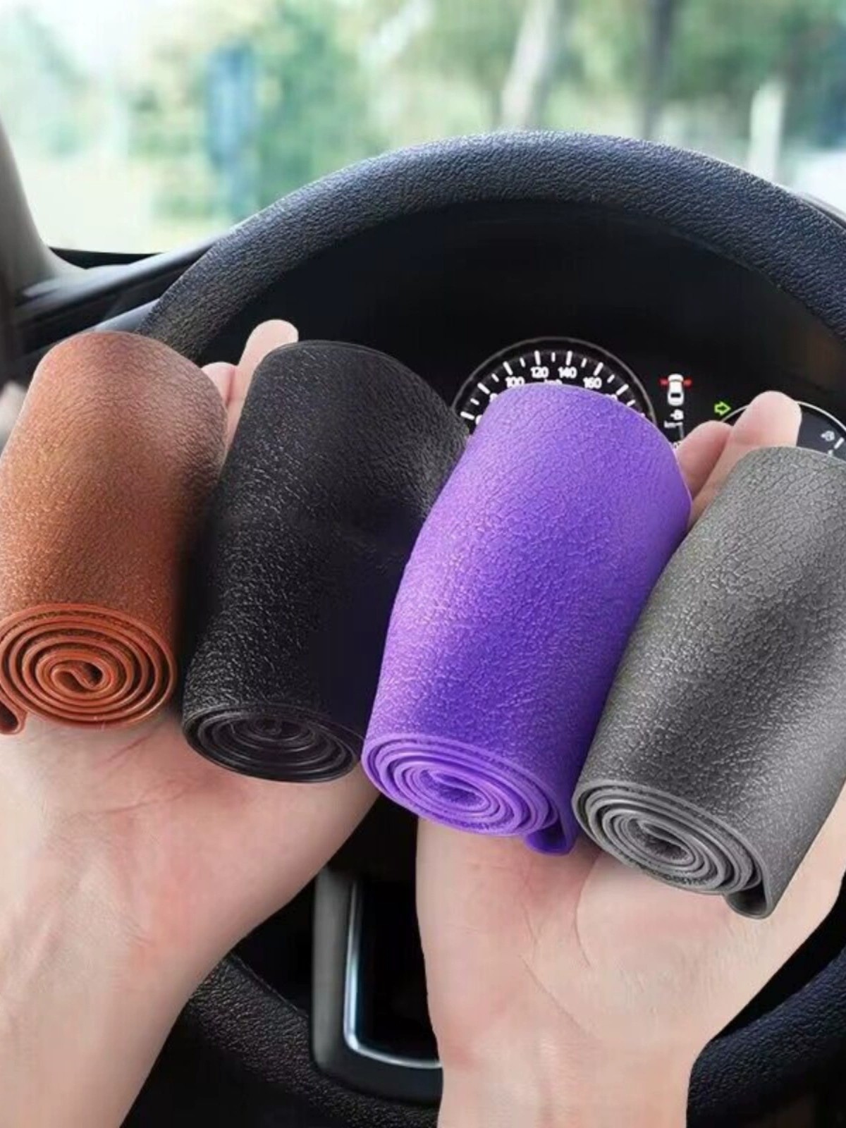 Summer ultra thin non-slip silicone steering wheel