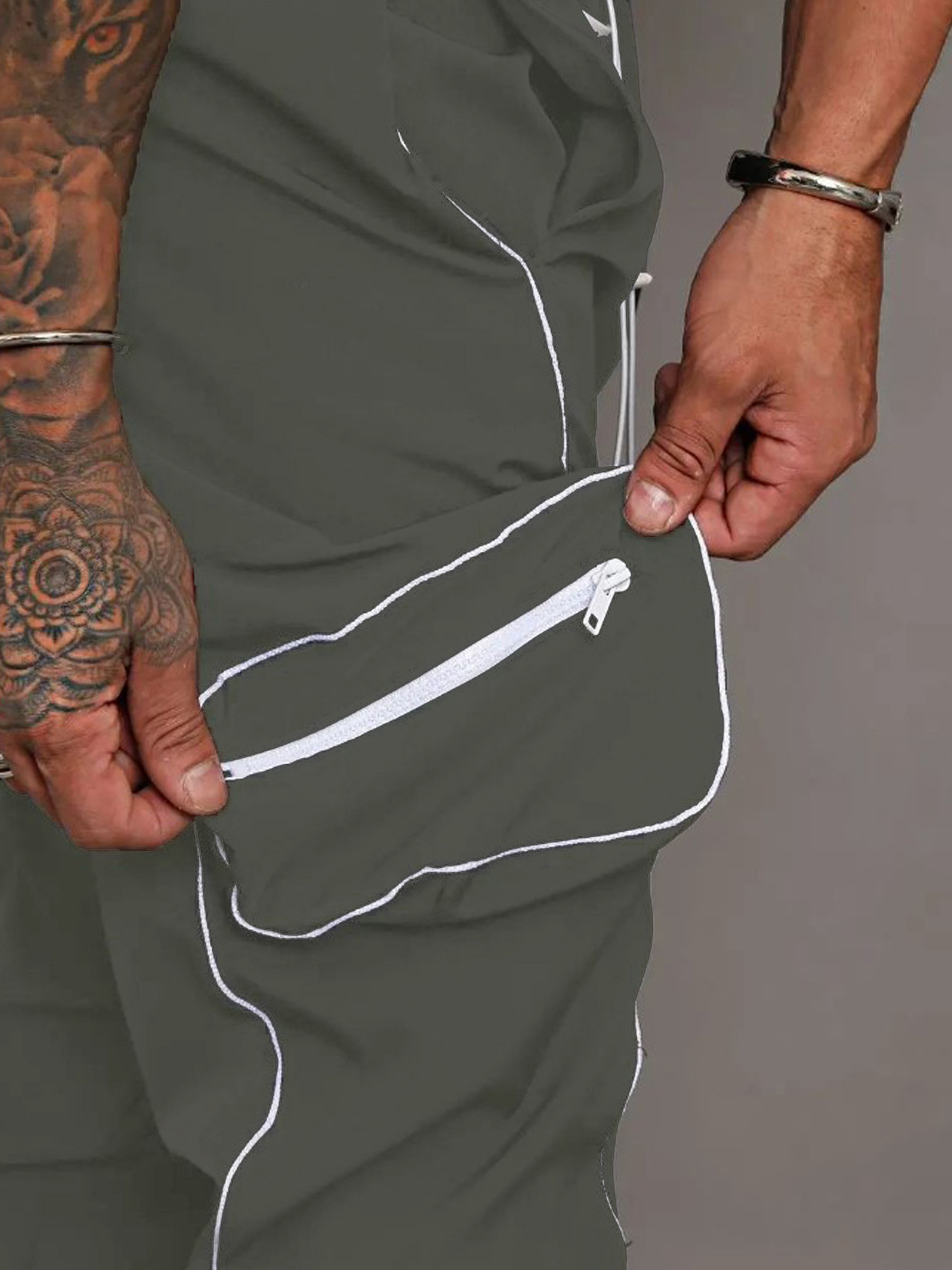 Herren Freizeithose Mit Reflektoren Für Einen Modernen Look_voghion.com