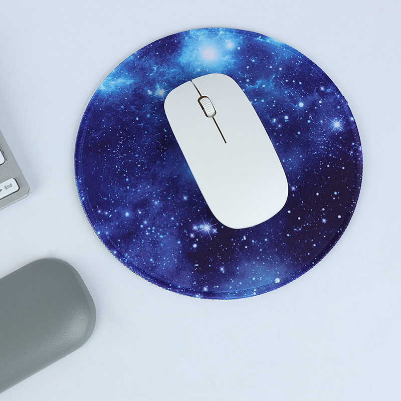 Alfombrilla de ratón de goma con diseño de dibujos animados | Esterilla redonda de escritorio antideslizante con borde reforzado