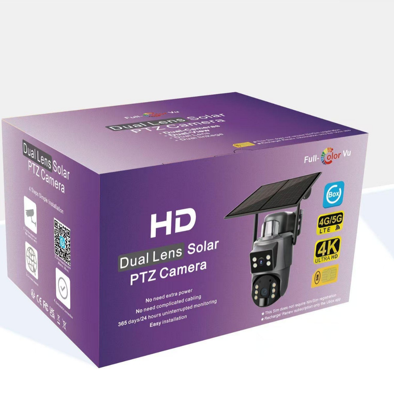 Ubox Low-Power Solar Camera 4g Remote Continuous Monitoring Information and Customer Service