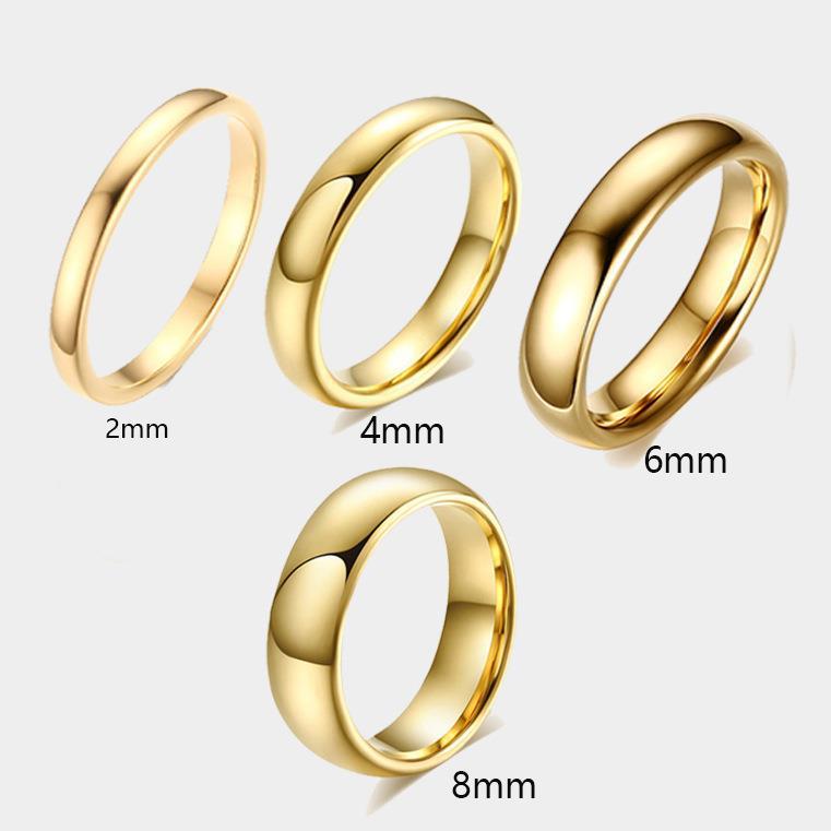 シンプルなリングタングステン鋼の質感指輪淘宝シンプルタングステン鋼指輪2/4/6/8mm