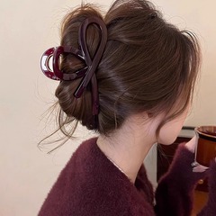 大衆がデザインしたクリップ女性2025の新型ヘアピンサメ魚クリップ秋冬高級感後頭部気質頭飾り
