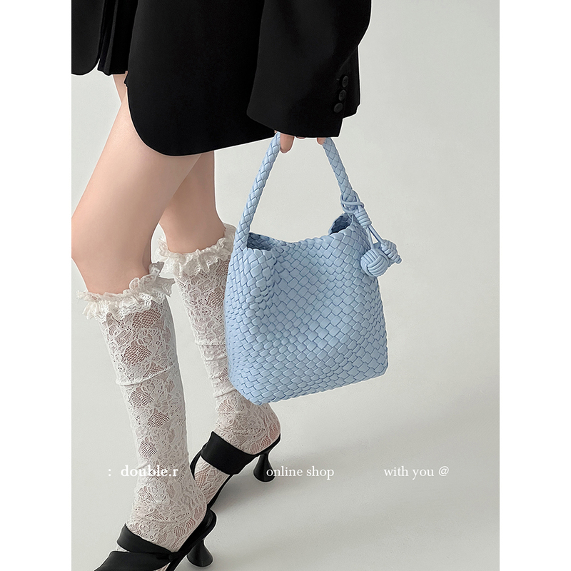 Xiaorui Liangbao Fengli Xia Hand-Woven Bucket Tote Bag for Women 2025 New Shoulder Bag