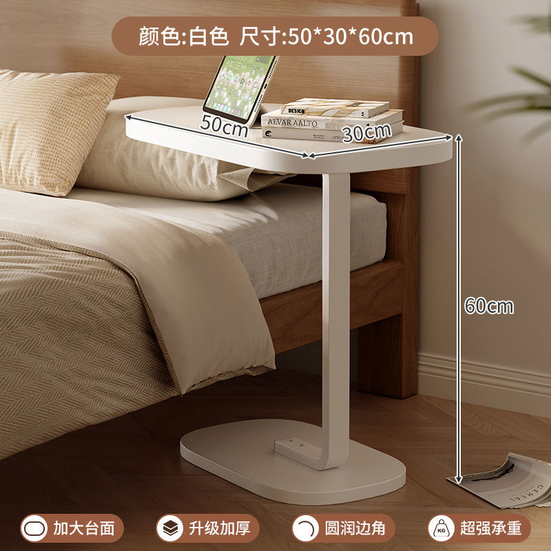 Estante de cabecera dormitorio simple de madera maciza que se puede levantar mesa pequeña sala de estar simple sofá mesa lateral armario mesa pequeña mesa de centro