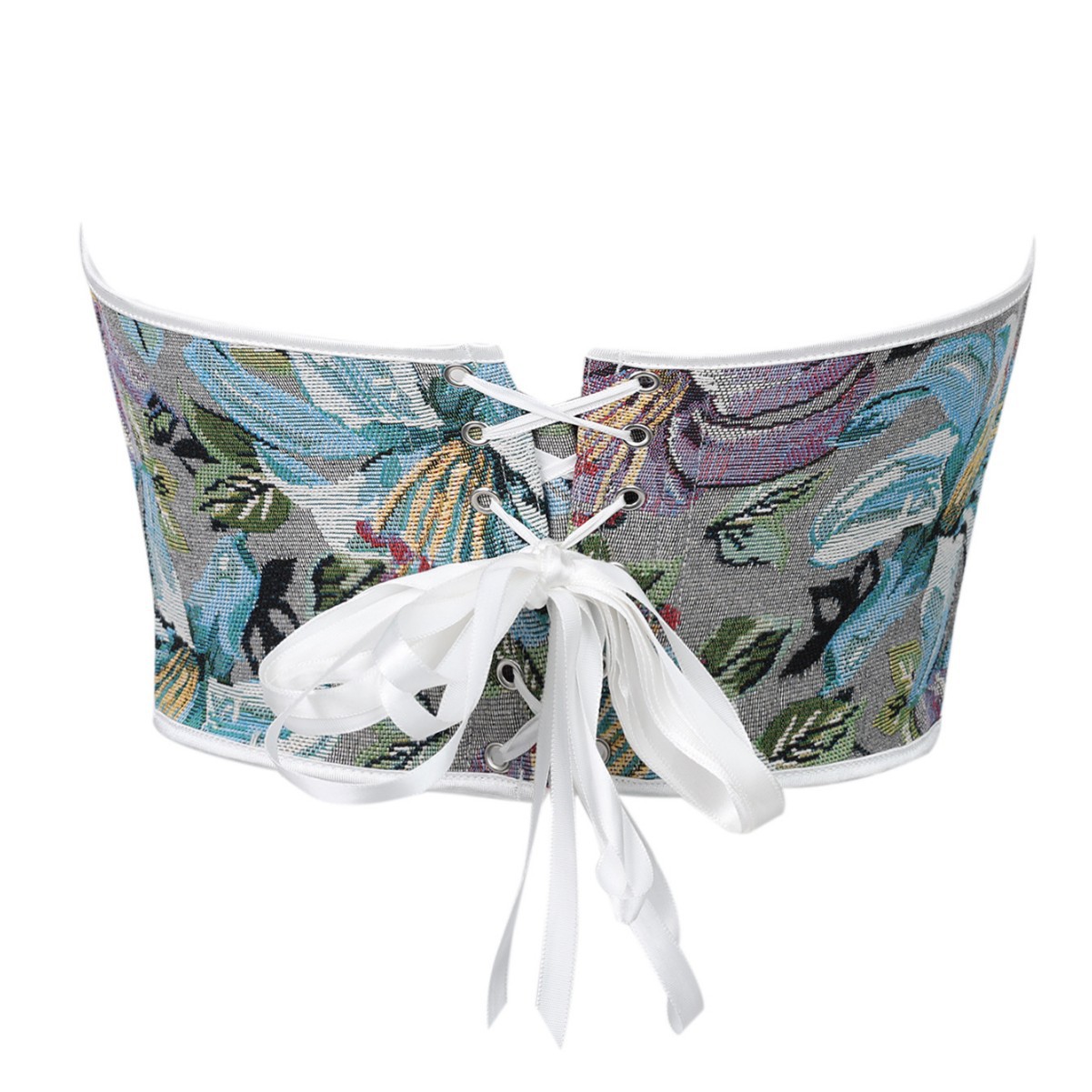 Nueva moda de moda retro floral pectoral cojín de pecho corsé corte damas modelado chaqueta lote transfronterizo