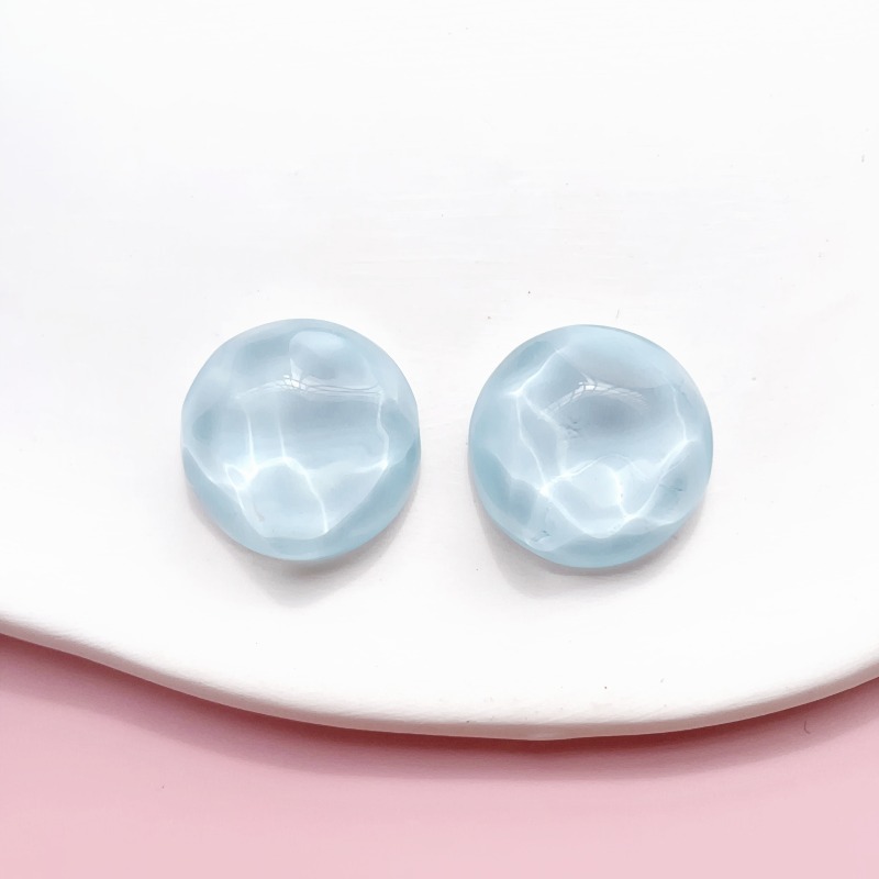 水の波紋ラウンド樹脂靴バックルアクセサリー幾何学的な半円透明パッチ diy 手作りアクセサリー材料|undefined