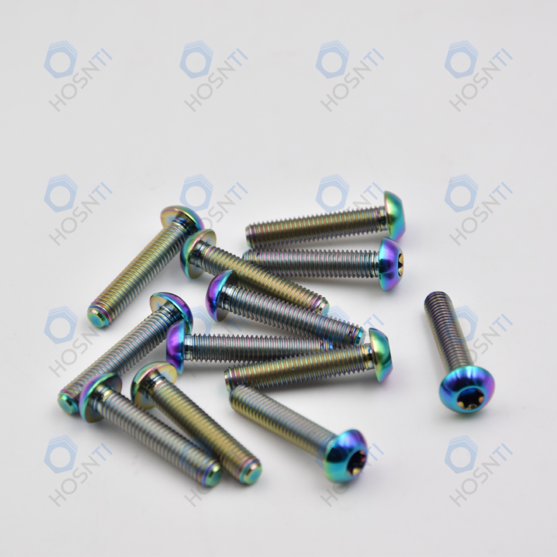 厂家供应半圆头内梅花钛螺丝TC4适用自行车改装钛合金螺栓彩色